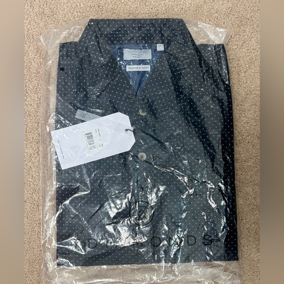 7 Diamonds Dark Blue Short Sleeve Button Down Shirt | Size S | NWT - Picture 5 of 5